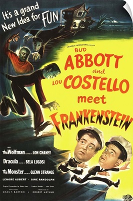 Abbot And Costello Meet Frankenstein - Vintage Movie Poster