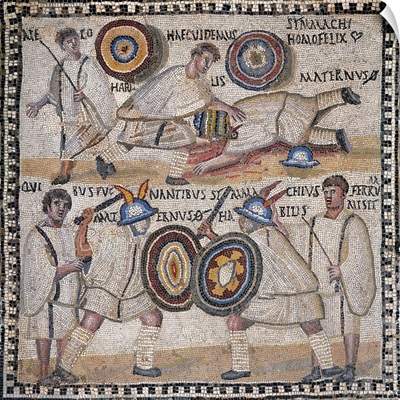 Amphitheatre Scene, Roman mosaic