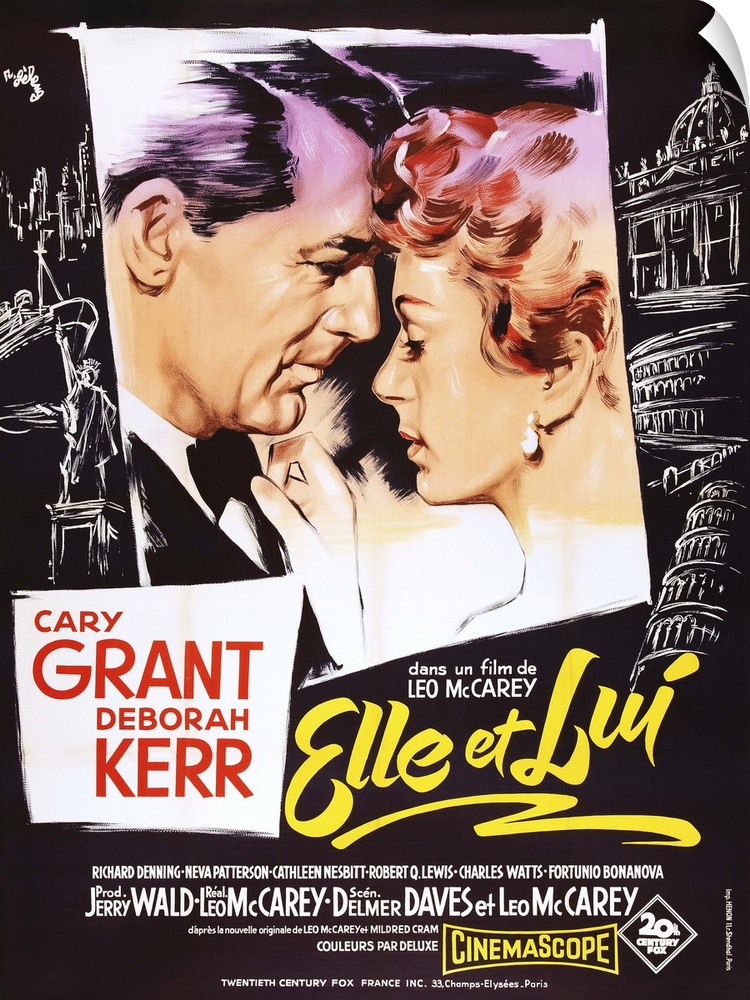 An Affair To Remember, (aka Elle Et Lui), French Poster Art, From Left: Cary Grant, Deborah Kerr, 1957.