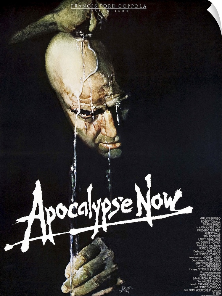 Apocalypse Now, Marlon Brando On German Poster Art, 1979.