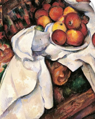 Apples and Oranges, by Paul Cezanne, 1895-1900.  Musee d'Orsay, Paris, France. Detail