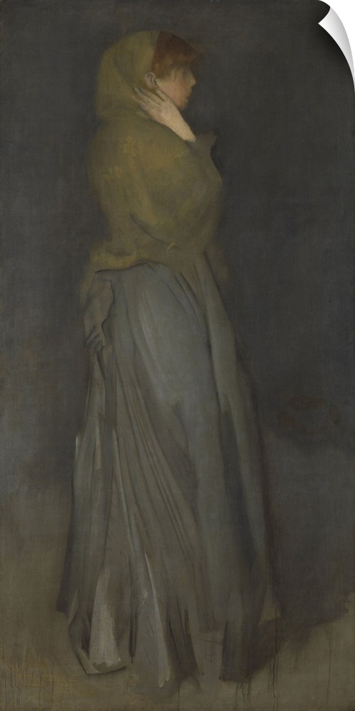 Arrangement in Yellow and Gray: Effie Deans, by James McNeill Whistler, c. 1876-78, American painting, oil on canvas. This...