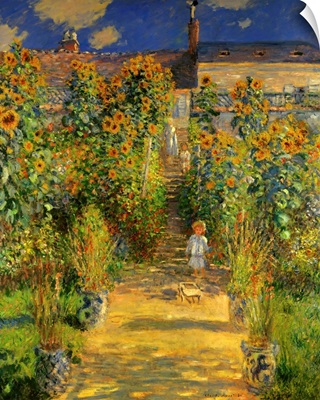 Artist's Garden at Vetheuil, 1880, by French impressionist Claude Monet