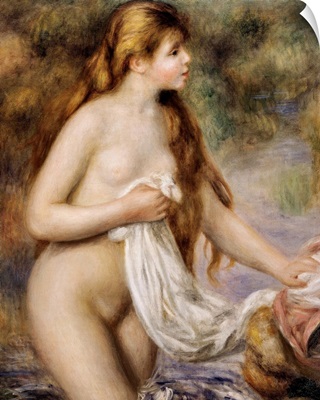 Bather with Long Hair. Ca. 1895. By Pierre-Auguste Renoir. Orangerie Museum