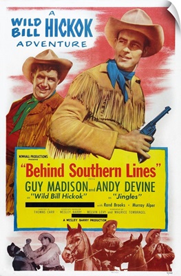Behind Southern Lines, US Poster Art, 1952