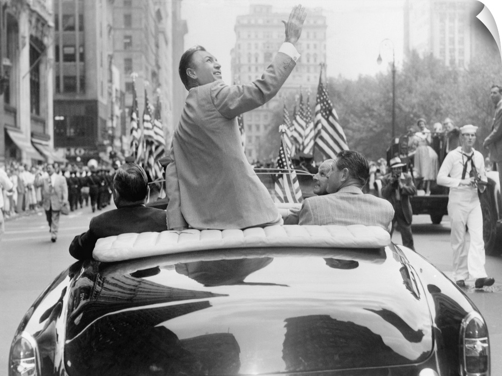 Ben Hogan honored in a ticker-tape parade in New York City. He had just returned from winning the 1953 British Open Champi...