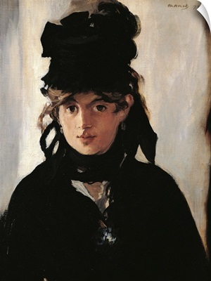 Berthe Morisot With A Bouquet, By Edouard Manet, 1872.