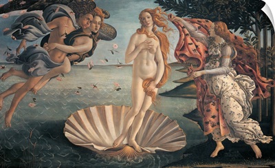 Birth of Venus, by Botticelli, 1484-1485. Uffizi Gallery, Florence, Italy