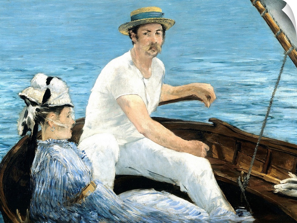 4181, Edouard Manet, French School. Boating. 1874. Oil on canvas, 0.97 x 1.30 m. New York, Metropolitan Museum of Art. C41...