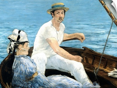 Boating, 1874, Oil on canvas, By French Impressionist Edouard Manet
