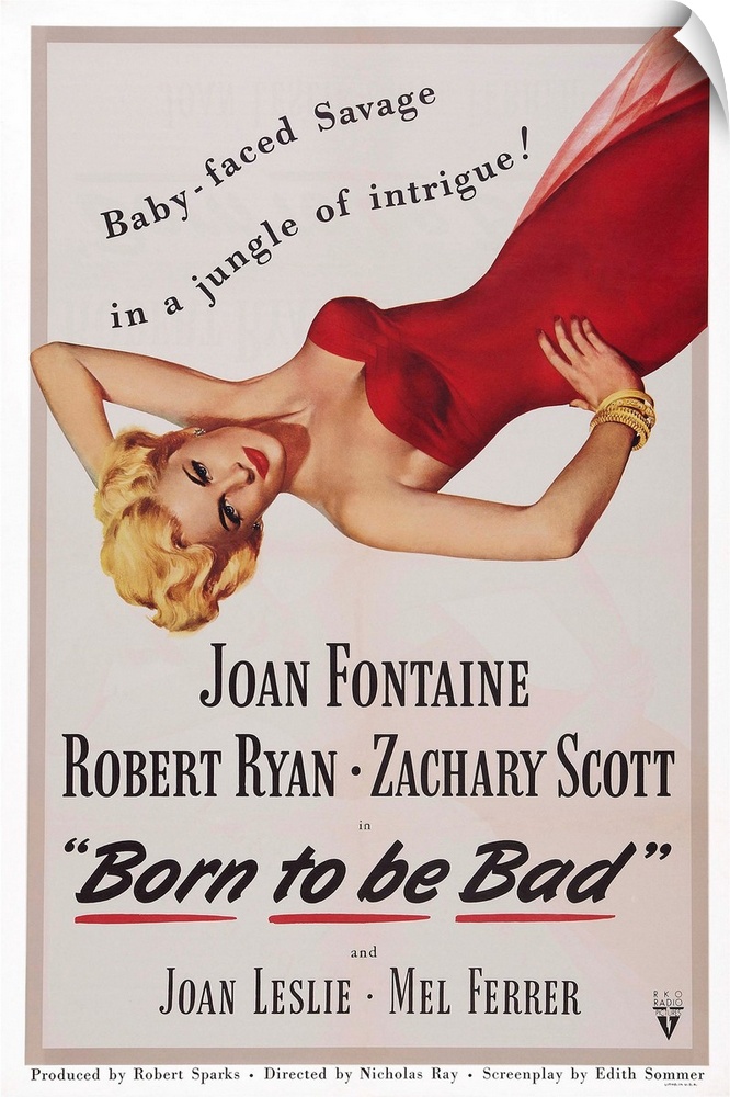 Retro poster artwork for the film Born to be Bad.