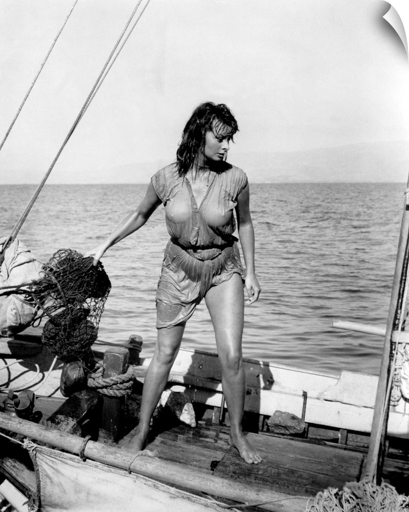 Boy On A Dolphin, Sophia Loren, 1957.