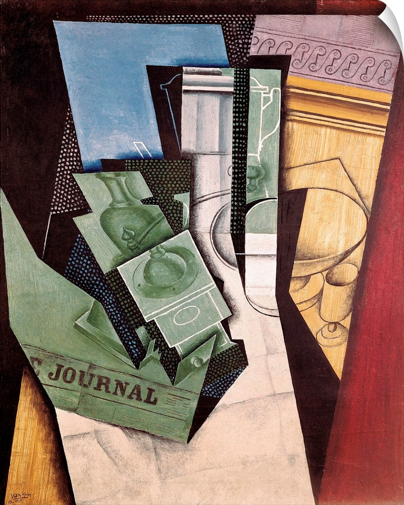 GRIS, Juan (1887-1927). Breakfast. 1915. Cubism. Oil on canvas. FRANCE. Paris. Centre national d'art et de culture Georges...