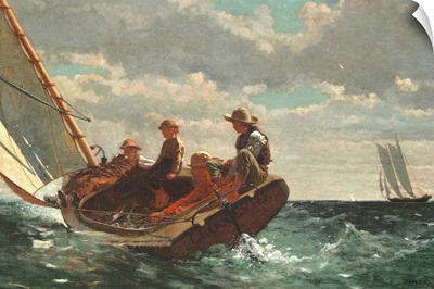 Breezing Up (A Fair Wind), by Winslow Homer, 1873-76