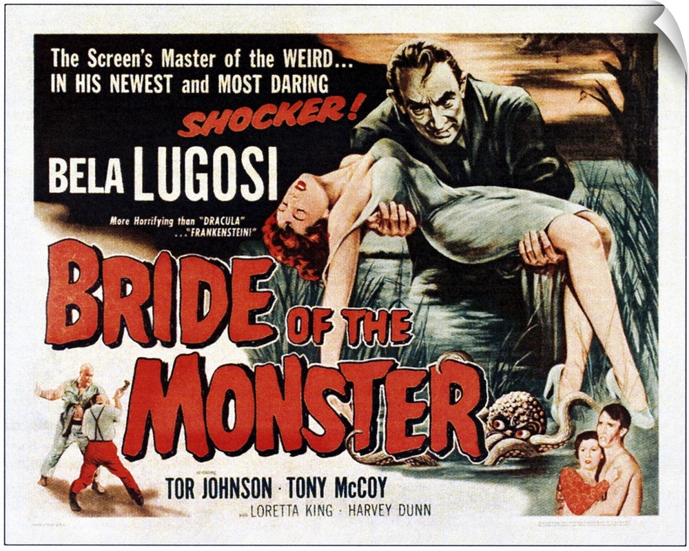 Bride Of The Monster - Vintage Movie Poster