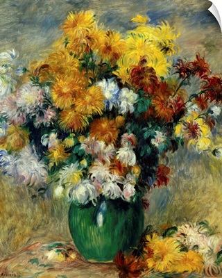 Bunch of Chrysanthemums, by 19th century French impressionist Pierre Auguste Renoir
