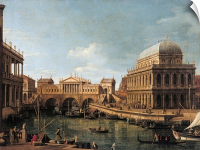 Capriccio With Palladian Buildings, By Canaletto, 1755