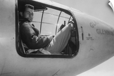 Captain Charles Yeager, in the cockpit of the Bell XS-1 supersonic research aircraft
