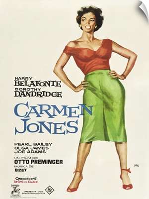 Carmen Jones, Dorothy Dandridge, Spanish Poster Art, 1954