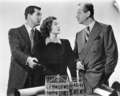 Cary Grant, Myrna Loy and Melvyn Douglas in Mr. Blandings Builds His Dream House