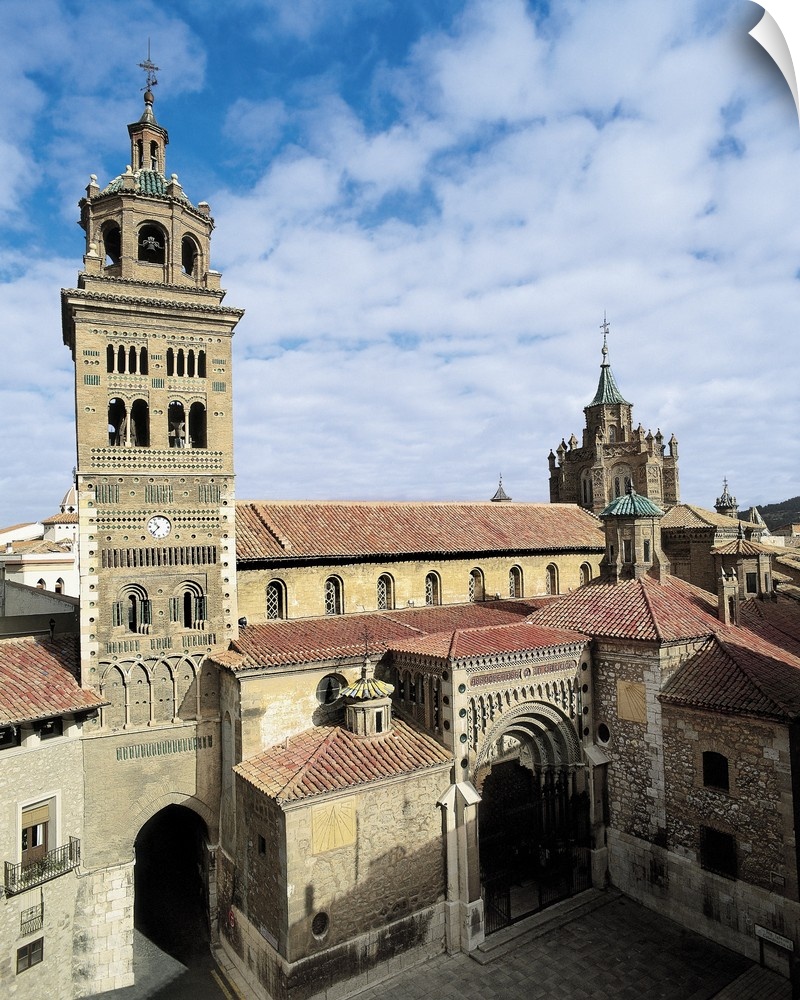 Cathedral of Santa Maria de Mediavilla. SPAIN. ARAGON. Teruel. Cathedral of Santa Maria de Mediavilla. Mudejar art. Archit...