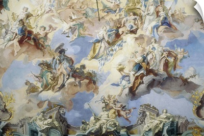 Ceiling of the Guard Hall, Augustusburg Palace, Germany