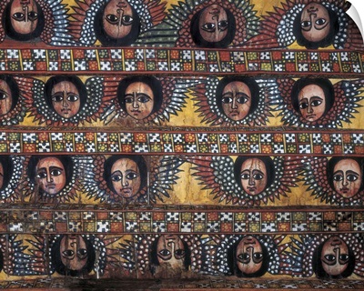 Ceiling roof of Debre Berhan Selassie Church, Ethiopia