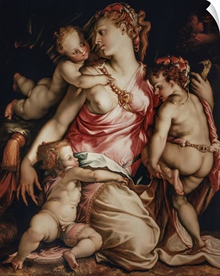 Charity, Renaissance painting by Francesco Salviati, 1543-45