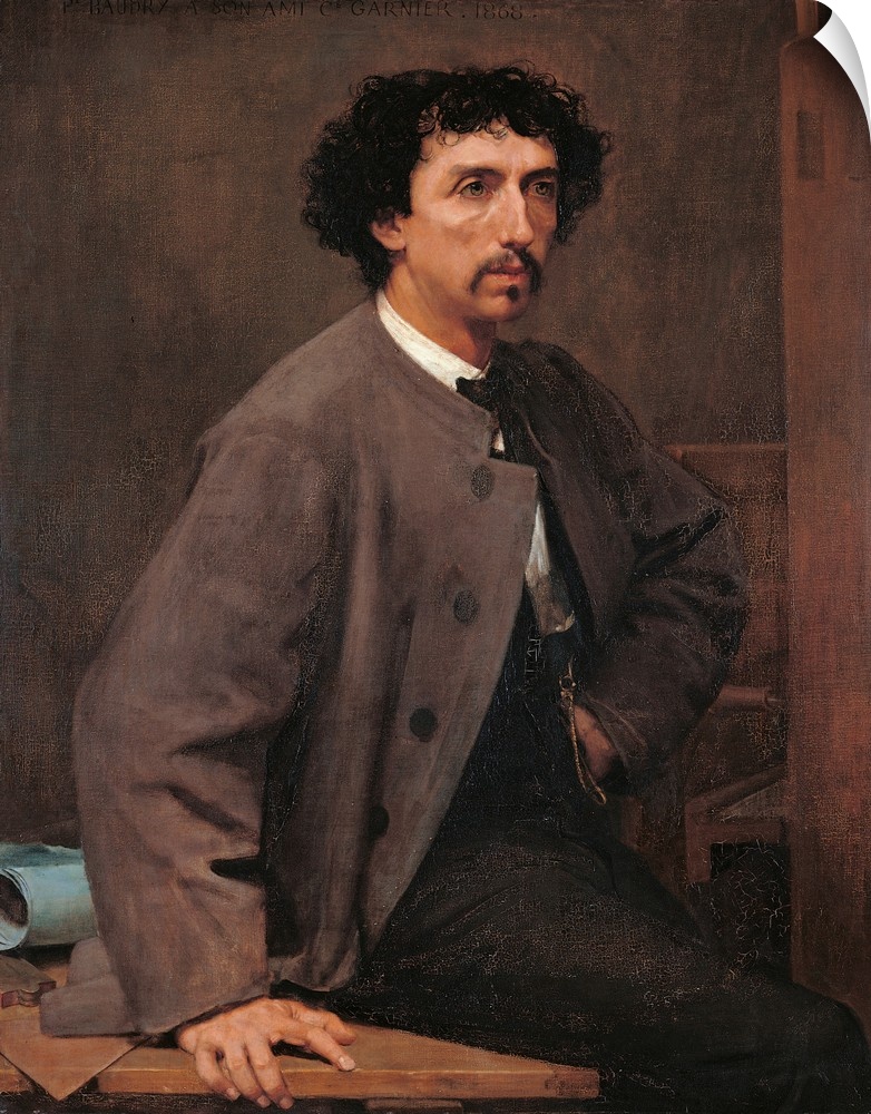 Charles Garnier, by Unknown Artist, 1889 about, 19th Century, oil on canvas, cm 103 x 81 - France, Ile de France, Paris, M...