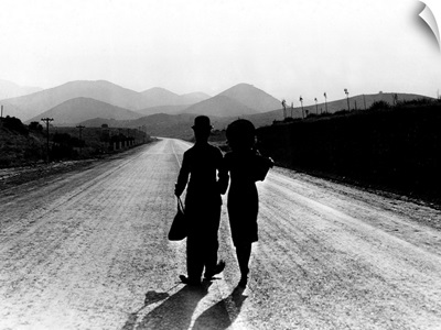 Charlie Chaplin and Paulette Goddard in Modern Times