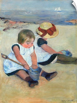Children Playing on the Beach, by Mary Cassatt, 1884