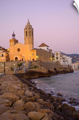 Church of St. Bartholomew and St. Tecla. Baroque Architecture. Sitges, Spain