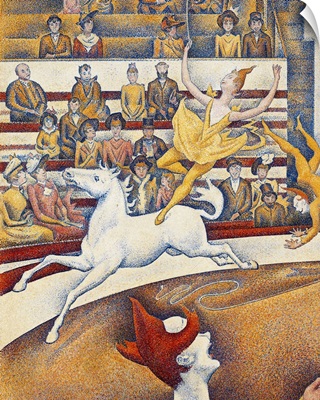 Circus, by Georges Seurat, 1891. Musee d'Orsay, Paris, France. Detail