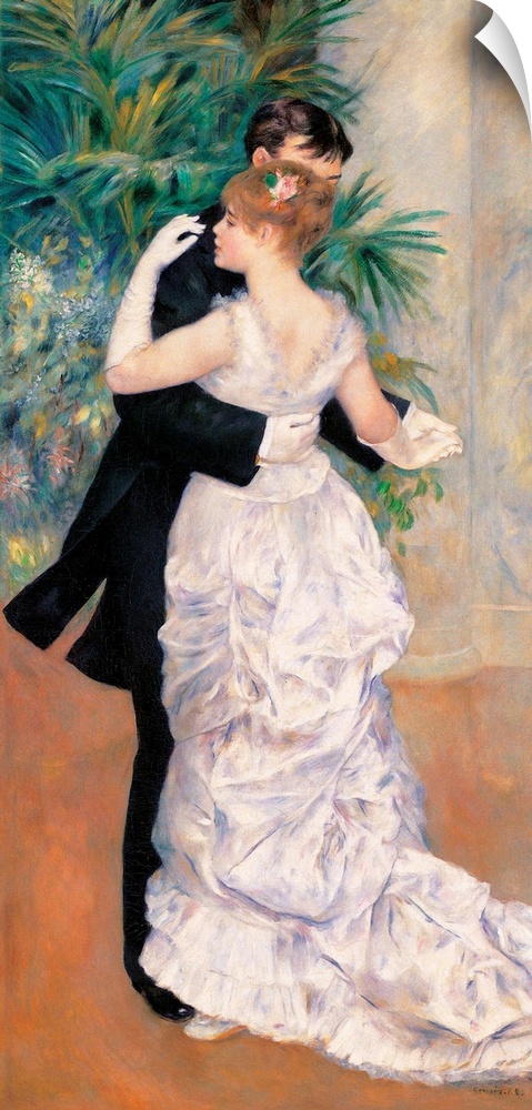 City Dance, by Pierre-Auguste Renoir, 1883, 19th Century, oil on canvas, cm 180 x 90 - France, Ile de France, Paris, Muse ...