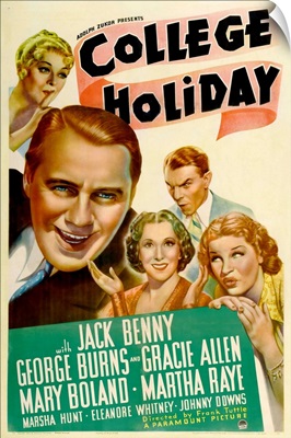 College Holiday - Vintage Movie Poster