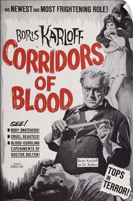 Corridors Of Blood, US Poster Art, 1958