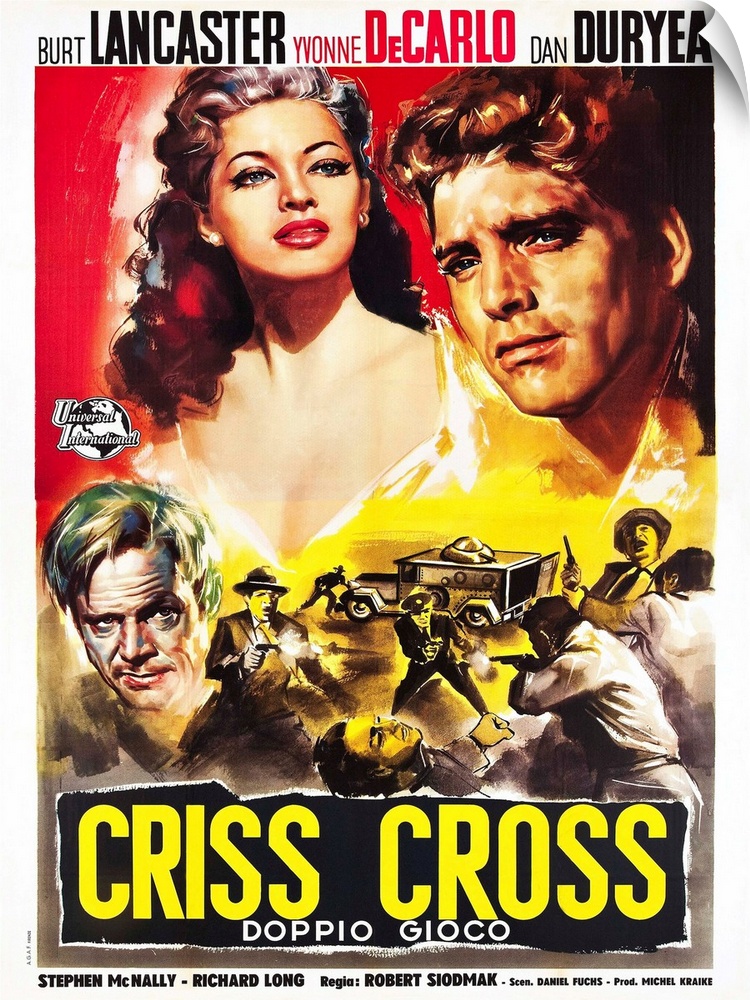 Criss Cross - Vintage Movie Poster (Italian)
