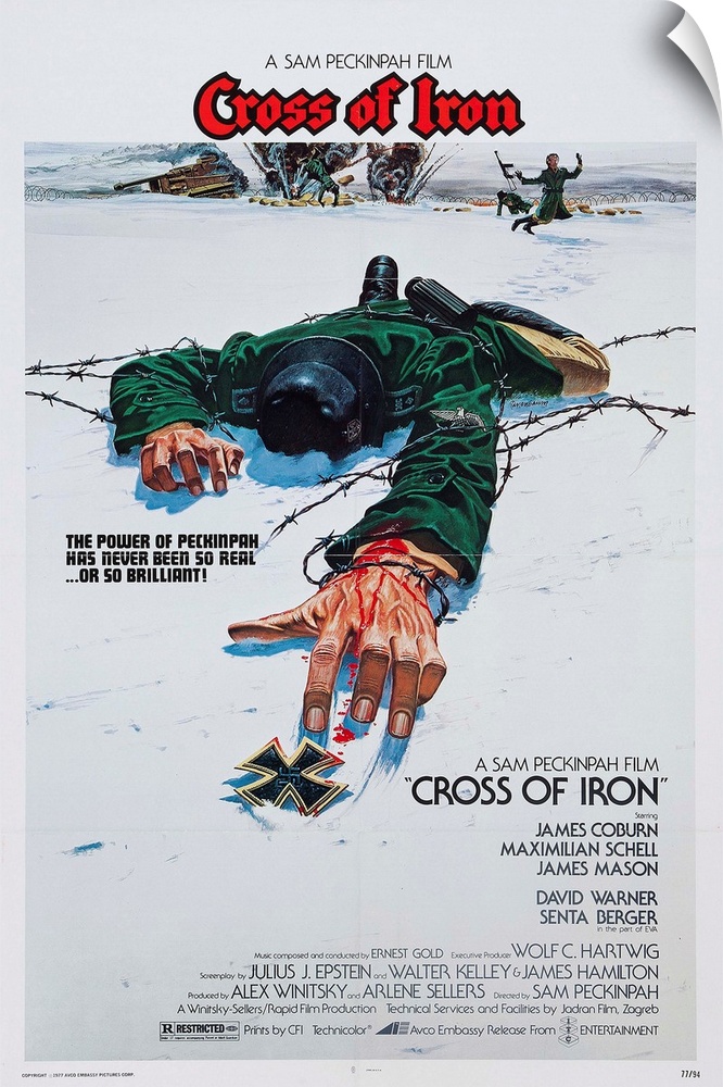 CROSS OF IRON, US poster, 1977