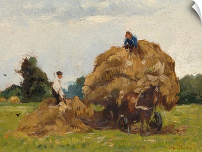 Daddy Longlegs, by Willem de Zwart, c. 1885-1910. Dutch painting, oil on panel