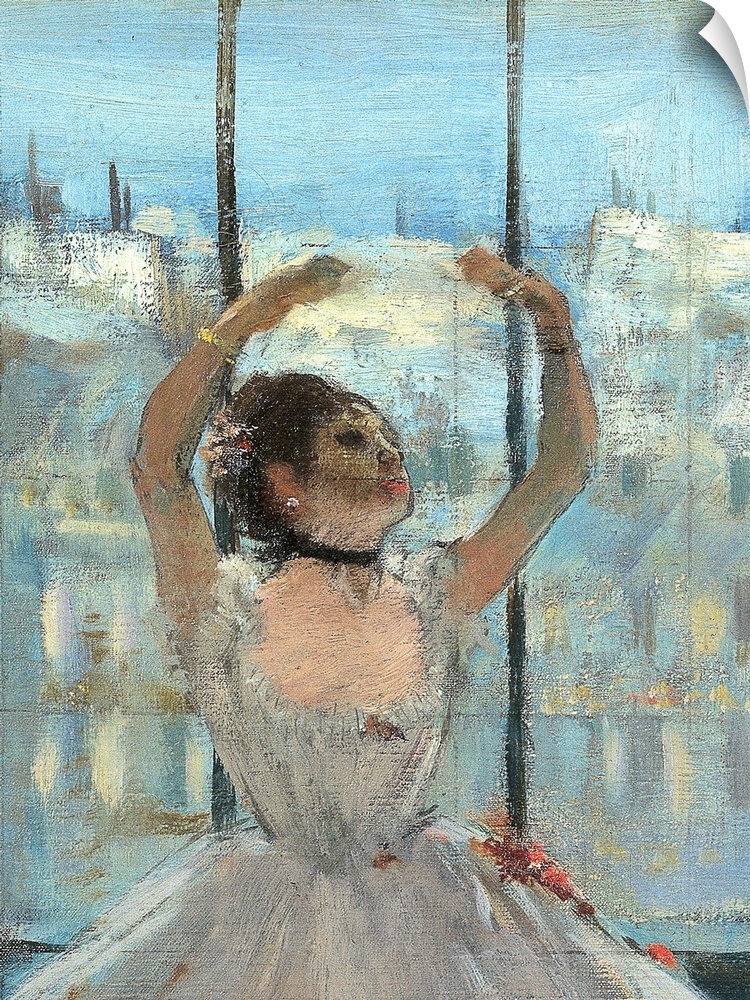 Dancer at the Photographers Studio, by Edgar Degas, 1875, 19th Century, oil on canvas, cm 65 x 50 - Russia, Moscow, Pushki...