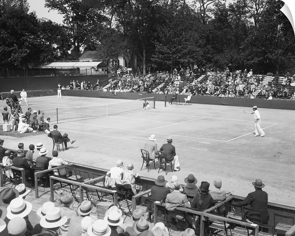 Davis Cup American Zone finals match at Chevy Chase Club, May 1929.