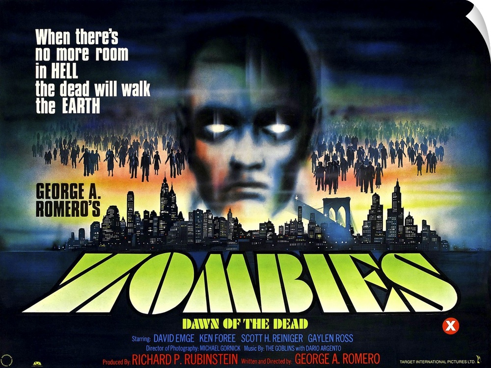 Dawn Of The Dead, (aka Zombies), Foreign Poster Art, 1978.