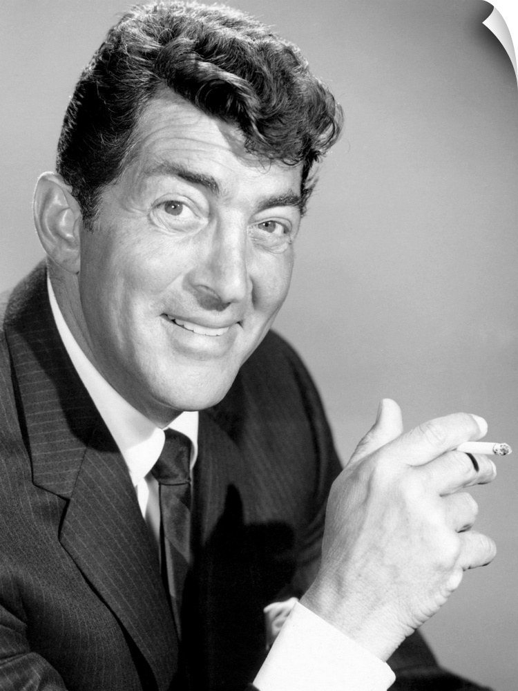 Black and white photograph of Dean Martin.