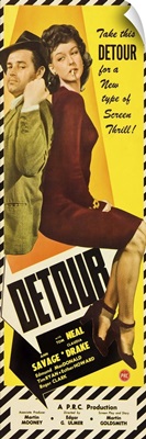 Detour - Vintage Movie Poster
