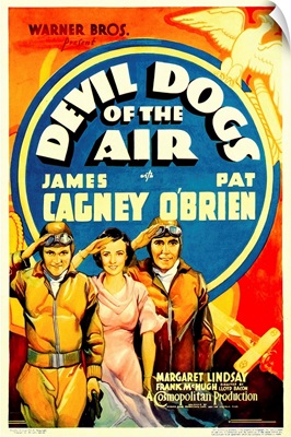 Devil Dogs Of The Air - Vintage Movie Poster