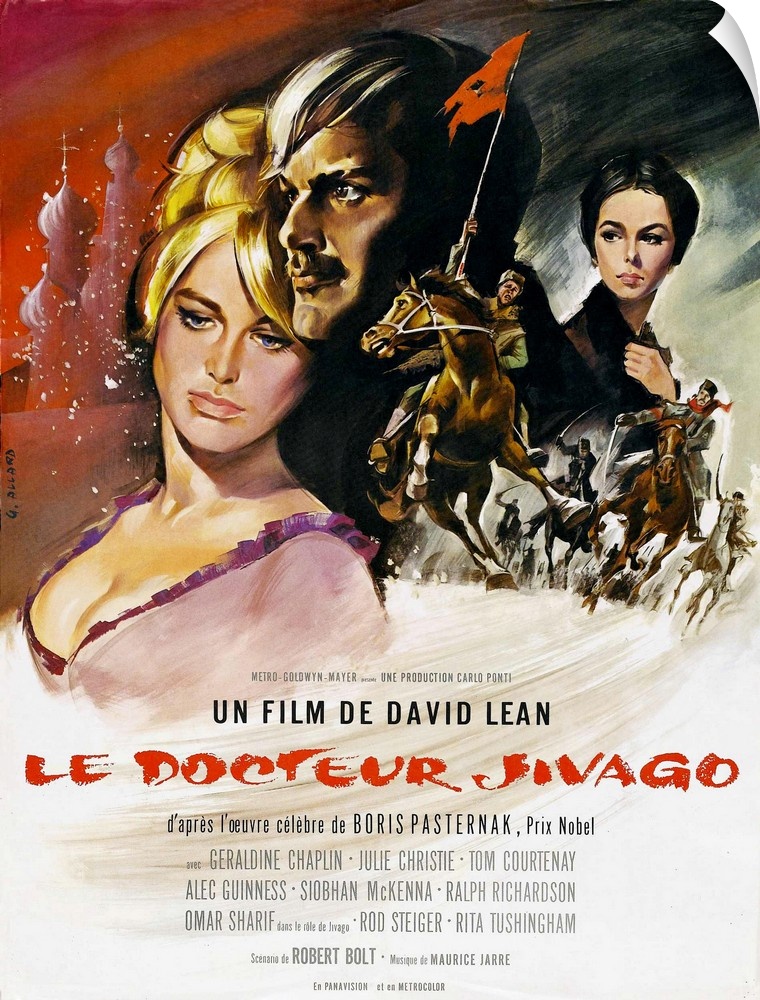 Doctor Zhivago, (aka Le Docteur Jivago), From Left: Julie Christie, Omar Sharif, Geraldine Chaplin, 1965.