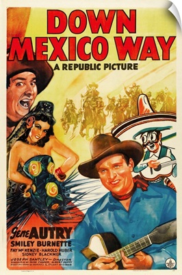 Down Mexico Way - Vintage Movie Poster