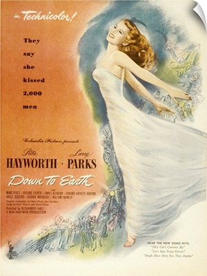 Down to Earth - Vintage Movie Poster