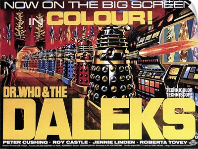 Dr. Who and the Daleks - Vintage Movie Poster