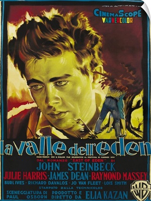 East Of Eden, James Dean, Italian Poster Art, 1955